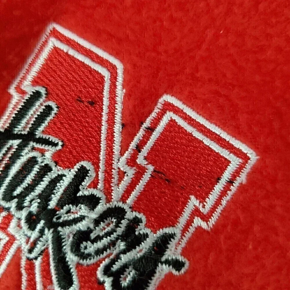 Men's PRO PLAYER Full-Zip Red Fleece Jacket Nebraska Cornhuskers SZ L Large - Picture 4 of 12